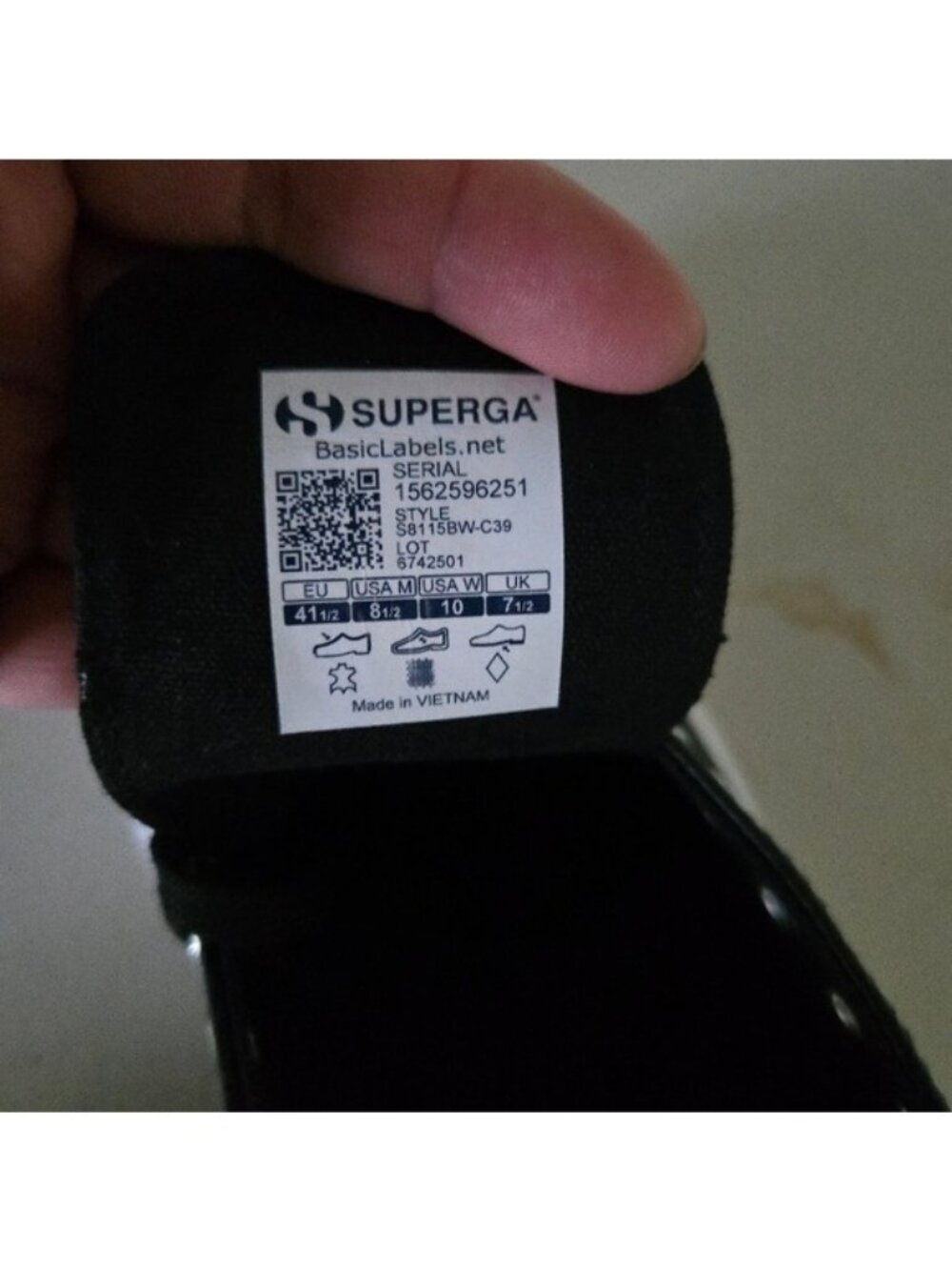 Superga 2750 Nappa Leather Classic Sneaker Women Size 10 New 082025 - Picture 9 of 9